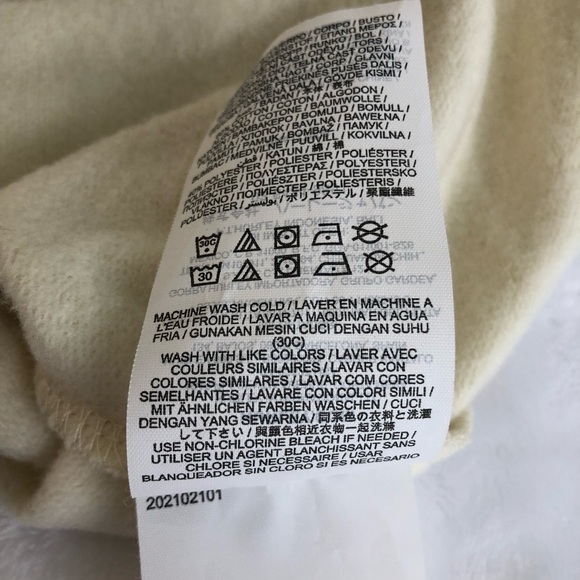 Hurley Cropped Hooded Sweatshirt with Palm Trees, Size S - Picture 6 of 9